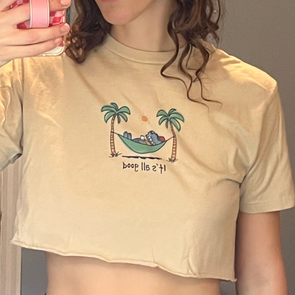 “It’s all good” cropped t-shirt